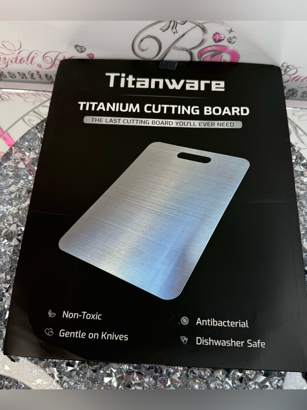 Titanware Titanium Cutting Board - Silver brand new